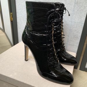 Jimmy Choo Daize Bootie-Blk Patent Leather Sz 41